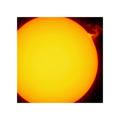 Explosão solar escaldante luz abençoada