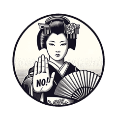 Cute Geisha stickers