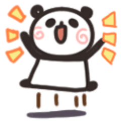 mini panda reaction sticker