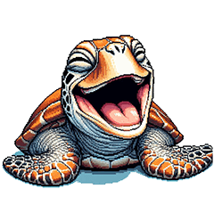 Pixel art Sea turtle