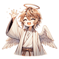 Chibi angel boy's daily life