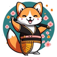 Samurai Shiba Inu (no text)