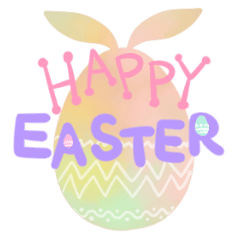 Happy easter lettering