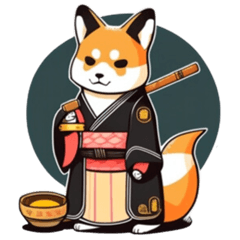 Samurai Shiba Inu (no text) 2