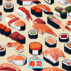 Japanese Cuisine Delights Stickers