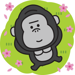 Gorilla sticker for spring