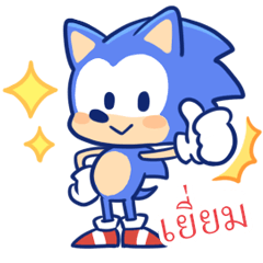 Sonic Casual Stickers for Thailand