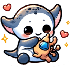Cute Ocean Creature - Manta Ray