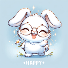 DayLife of a Glasses-Wearing Rabbit