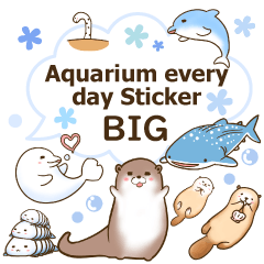 Aquarium every day Sticker BIG A