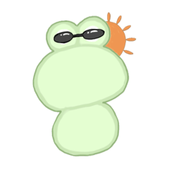 Frog-kun stamp (Eru-kun)