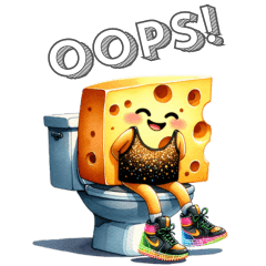 Adorable Cheese Funny Emotions