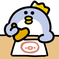 King penguin anime Sticker