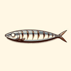 Salty Grilled Saury