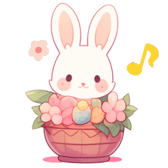 Potted Flower Rabbit