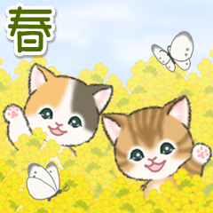 春のちびにゃんこたち - LINE スタンプ | LINE STORE 春のちびにゃんこたち - LINE スタンプ | LINE STORE