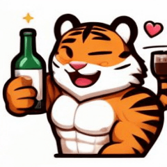 The happy life of a Furry Male tiger