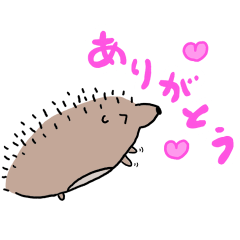 Everyday hedgehog sticker