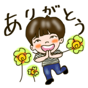 Mika hard work greeting Sticker