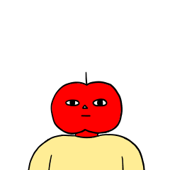 expressionless apple