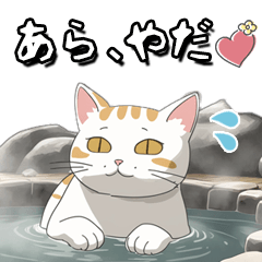 Hot Spring CAT Sticker