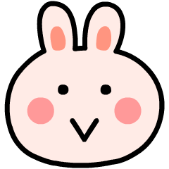 Pink Love Rabbit *Sweet Sticker*