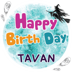TAVAN Happy Birth Day One word e