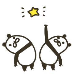 Everyday life/panda Sticker