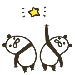 日常会話を彩る★2連パンダ - LINE スタンプ | LINE STORE