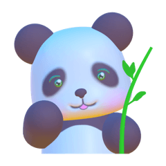 PANDA with bamboo grass