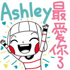 Ashley's namesticker