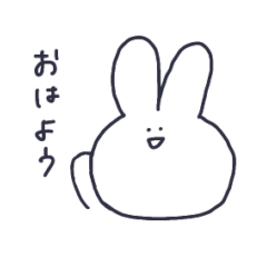 easy-to-use Usako rabbit sticker