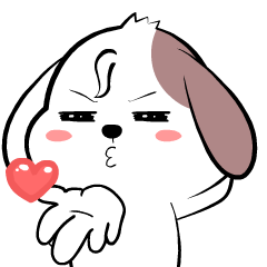 Cute puppy 5 : Pop-up stickers