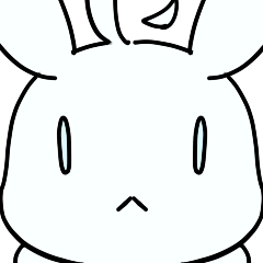 white rabbit with a cowlick