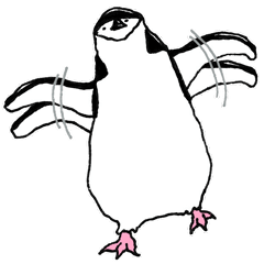 Chinstrap penguin stickers1