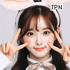 JPN 24 year old Japanese rabbit girl