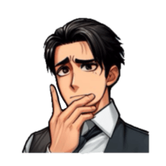 Handsome company employee