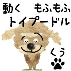 TOY POODLE "COO" MOVE STICKER