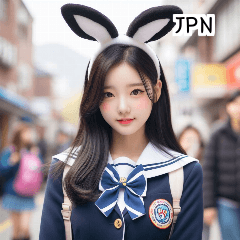 JPN 24 years old school uniform cosplay