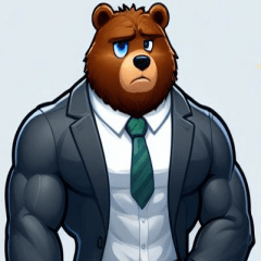 Office worker Mr. Bear
