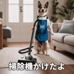 面白い犬ミームスタンプ【家事・主婦】