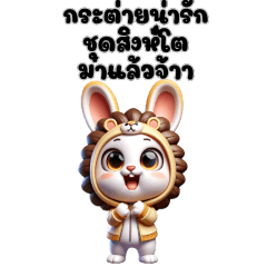 กระต่ายน่ารัก – ชุดสิงห์โต (บิ๊ก)