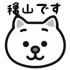 Akiyama white cats sticker