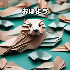 Animal Friends Stickers in ORIGAMI