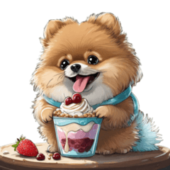 Silent and cute Pomeranian