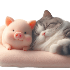Cats and pigs!