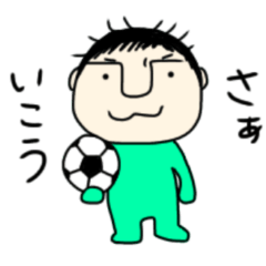 Easygoing middle-aged guy[football ver.]