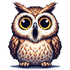 Pixel art owl