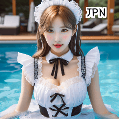 JPN 26 year old maid swimsuit