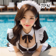 JPN 25 year old maid swimsuit